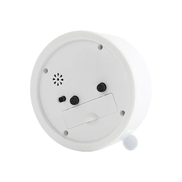 Reloj despertador circular para sublimar (Blanco)