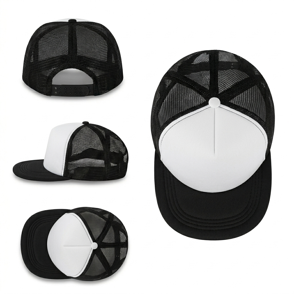 Gorra visera plana para Sublimar Adulto (Negro)