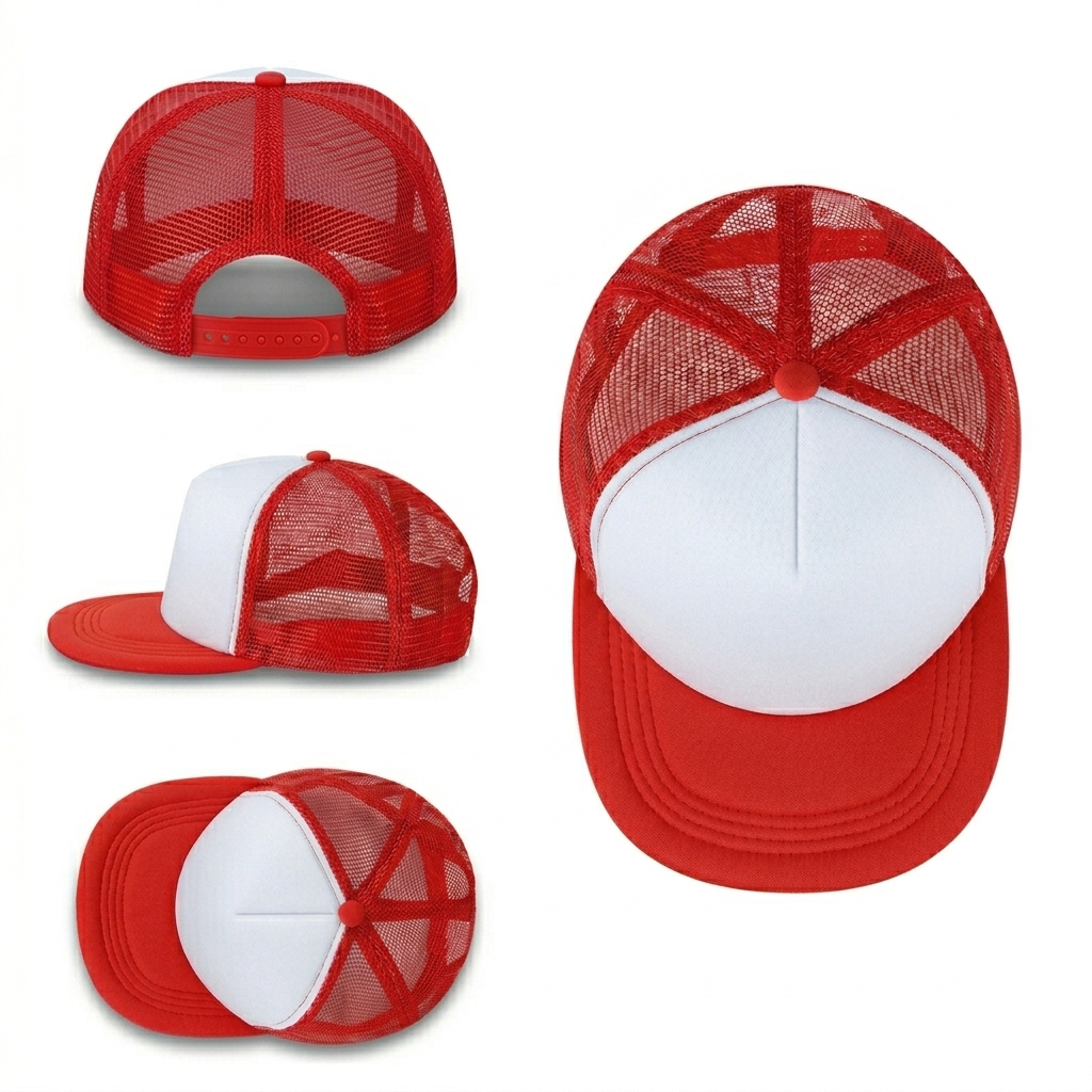 Gorra visera plana para Sublimar Adulto (Rojo)