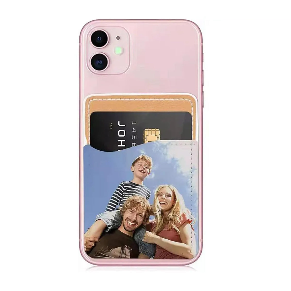 Porta Tarjetas Para Celular Para Sublimar (Negro y Café)