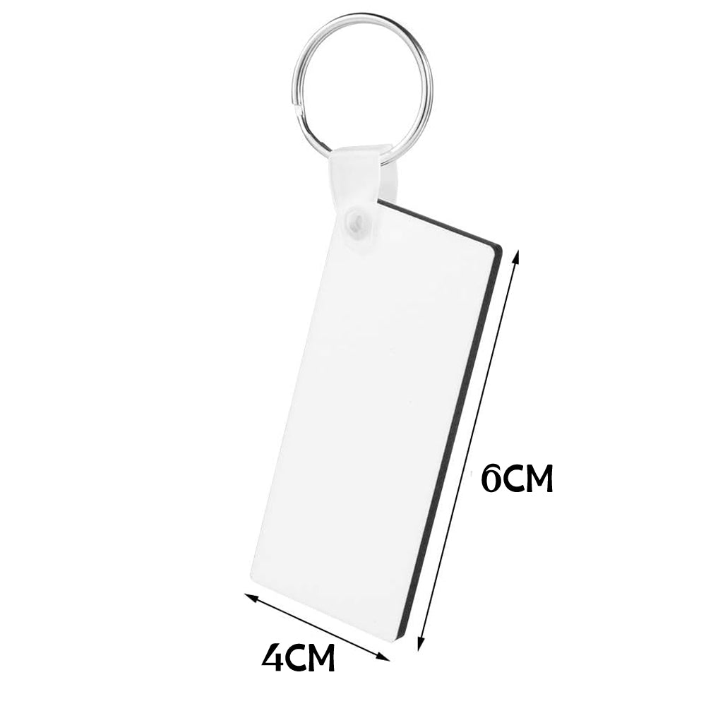 Llavero de MDF Rectangular para sublimar (Ambos lados)