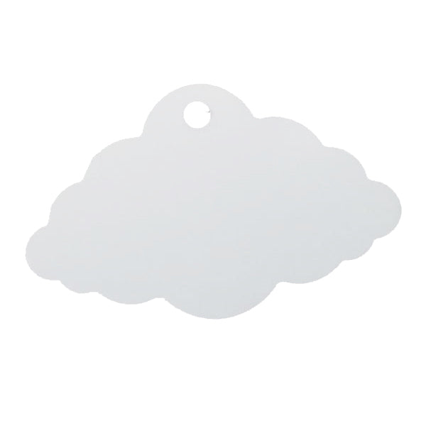 Plaquita de aluminio para sublimar forma nube