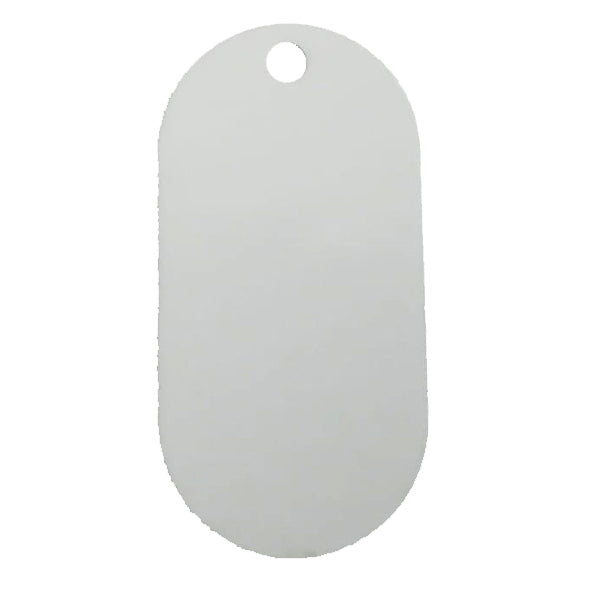 Plaquita de aluminio para sublimar forma Ovalo