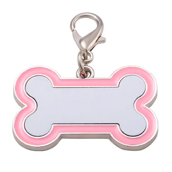 Placa para mascota para sublimar con forma de hueso
