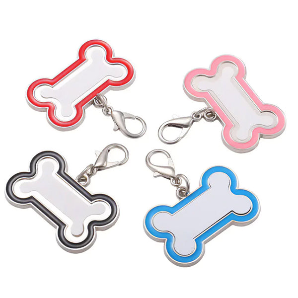 Placa para mascota para sublimar con forma de hueso