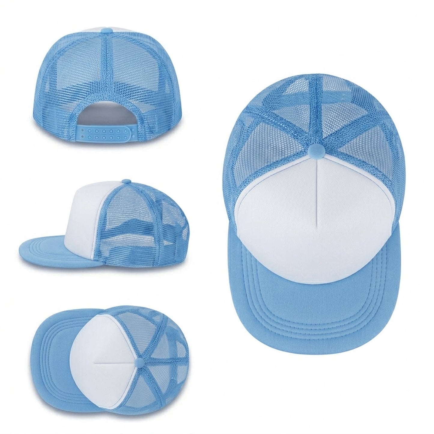 Gorra visera plana para Sublimar Adulto (Celeste)