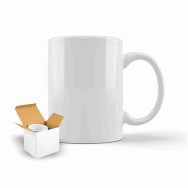 Taza Blanca de 11oz con Caja Blanca