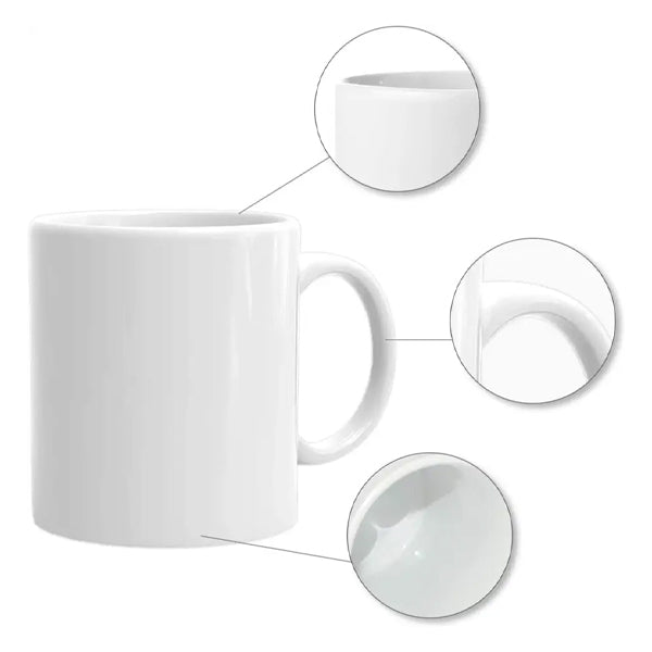Taza Blanca de 11oz con Caja Blanca