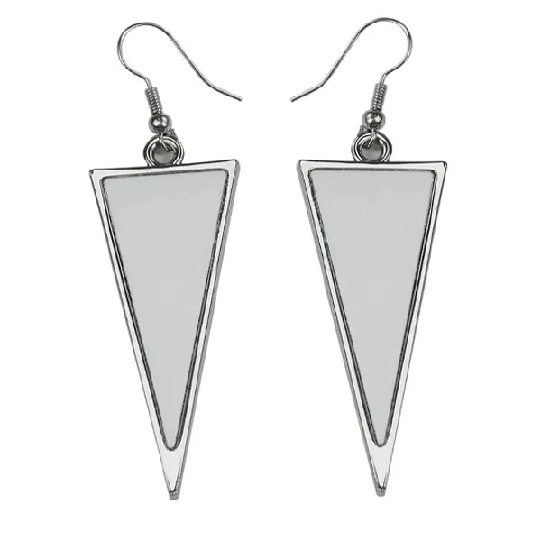 Aretes Metálicos forma triangulo isósceles para sublimar