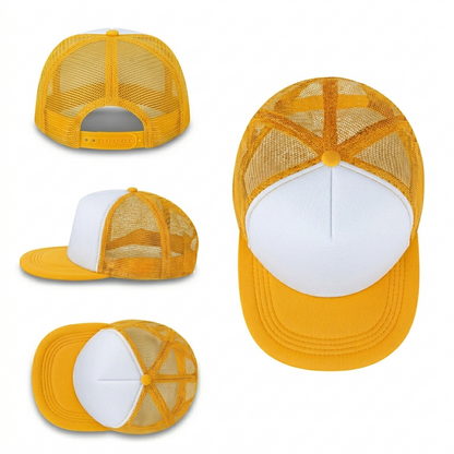 Gorra visera plana para Sublimar Adulto (Amarillo)
