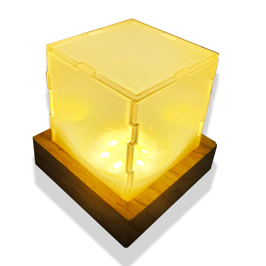 Lampara Led Cubo para sublimar o Vinil