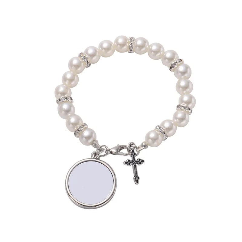 Pulsera (Denario) Blanca para sublimar