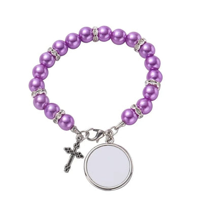 Pulsera (Denario) Morada para sublimar