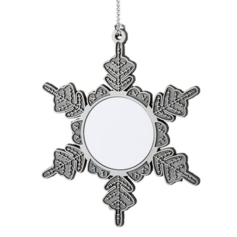 Adorno navideño copo de nieve sublimable