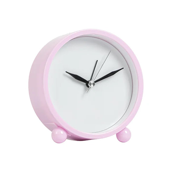 Reloj despertador circular para sublimar (Rosado)