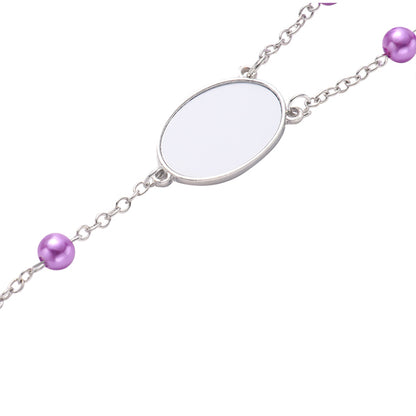 Pulsera (Denario) Morada para sublimar