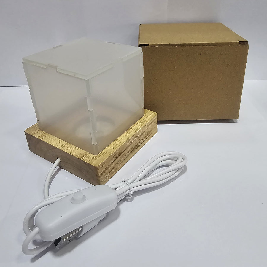 Lampara Led Cubo para sublimar o Vinil