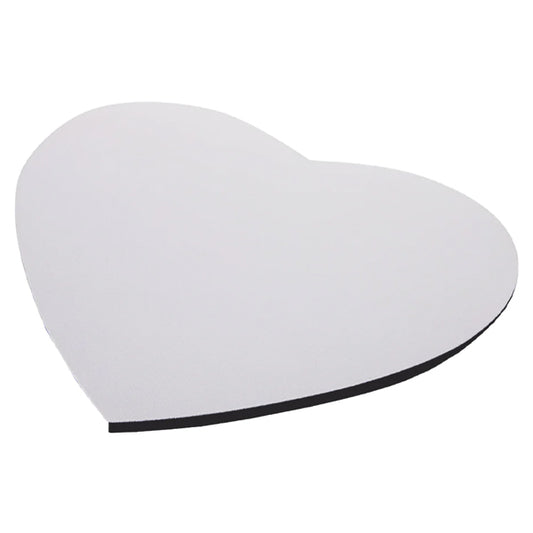 Mouse pad para sublimar forma Corazón (23.5cm x 19.5cm x 5mm)