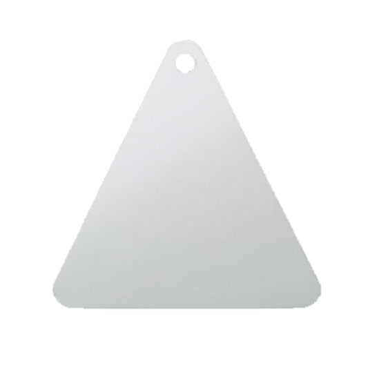 Plaquita de aluminio para sublimar forma triangulo