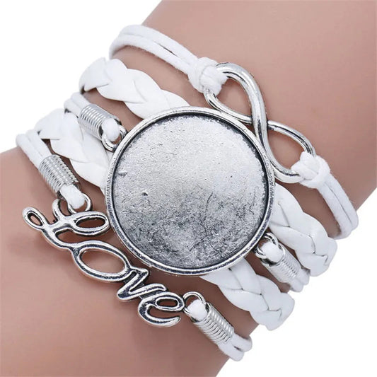 Pulsera de cuerina para sublimar de mujer Love