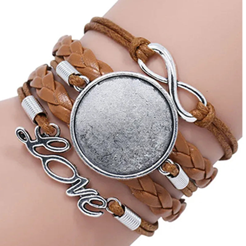 Pulsera de cuerina para sublimar de mujer Love